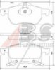 OPEL 1605957 Brake Pad Set, disc brake